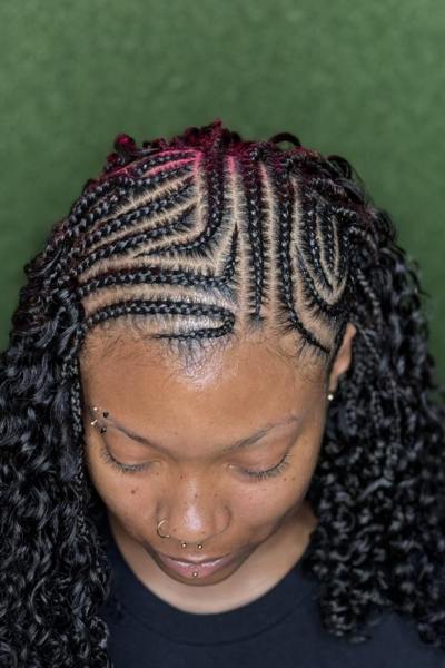 Short curly protective braids Maryland